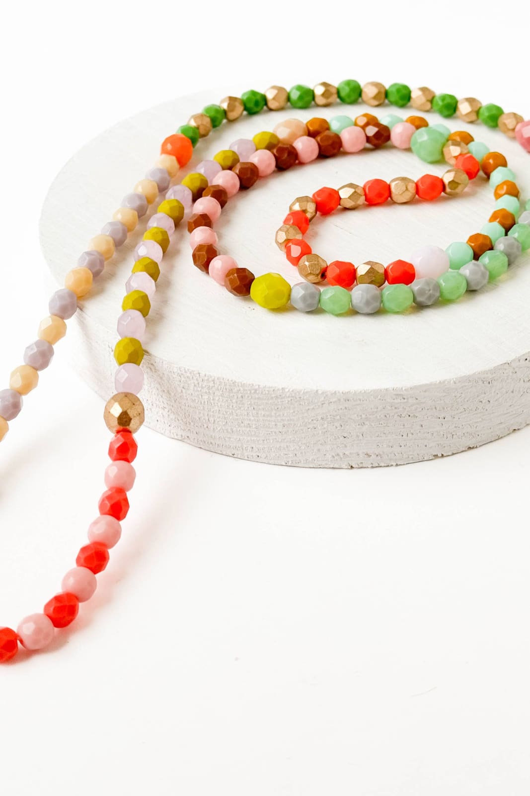 Long Pastel Bead Necklace - 260 Jewelry