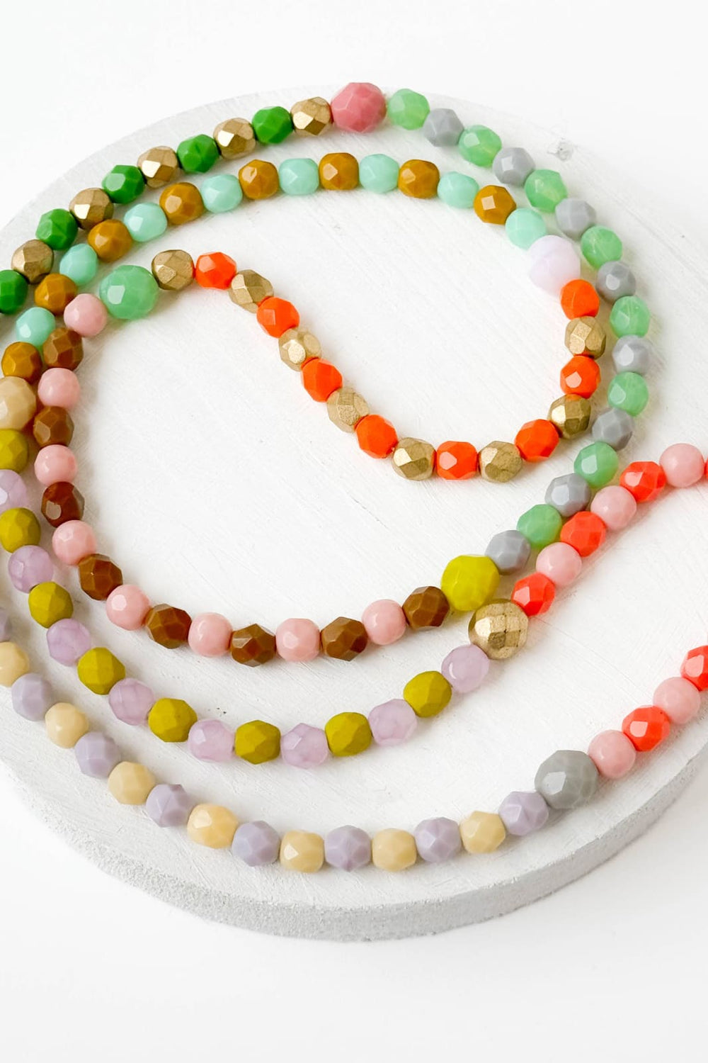 Long Pastel Bead Necklace - 260 Jewelry