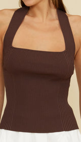 Lydia Halter Knit Top