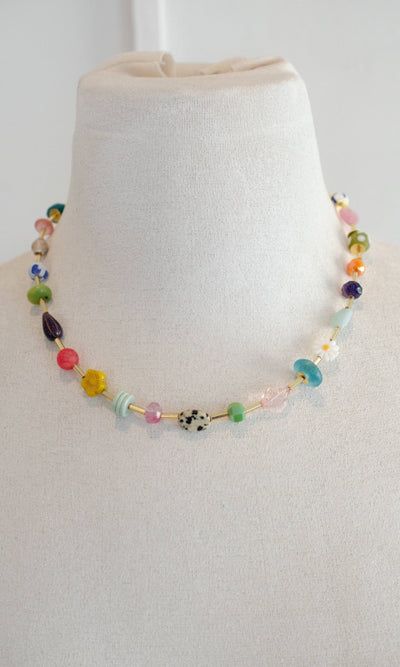 Mariposa Beaded Necklace - Bright