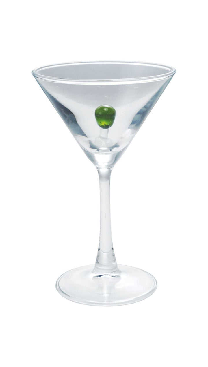 6 oz. Stemmed Martini Glass with Hand-Blown Olive Inside