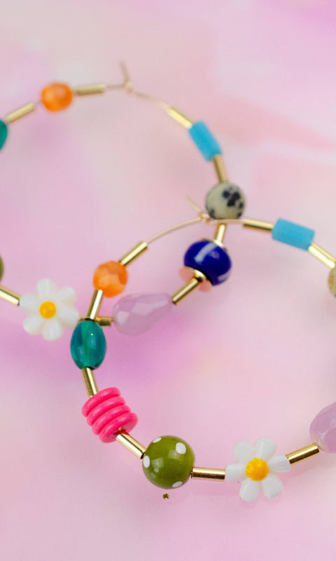 Maxi Beaded Hoops