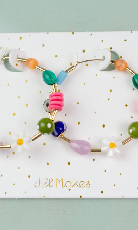 Maxi Beaded Hoops