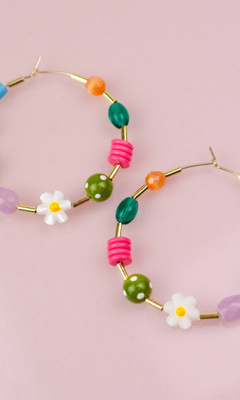 Maxi Beaded Hoops