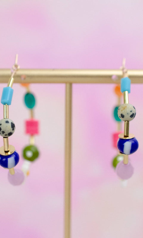 Maxi Beaded Hoops