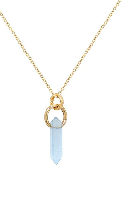 Namaste Crystal Blue Calcite Necklace - Jewelry