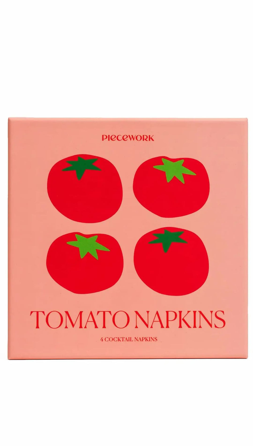 Tomato-themed cocktail napkins.