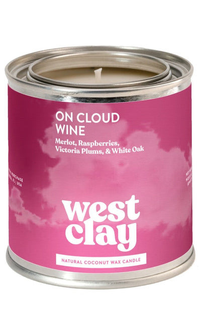 On Cloud Wine Candle | Paint Tin Candles Coconut Wax - GIFT