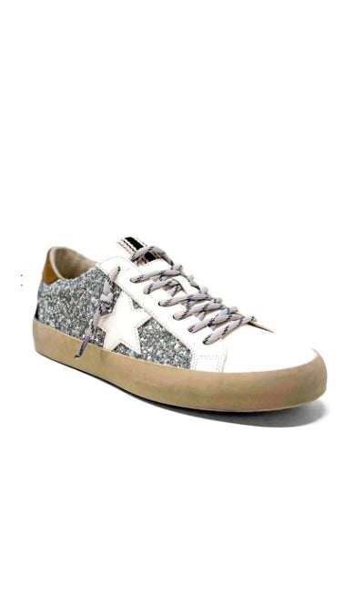 Paula Sneakers - Silver Sparkle - Shoes