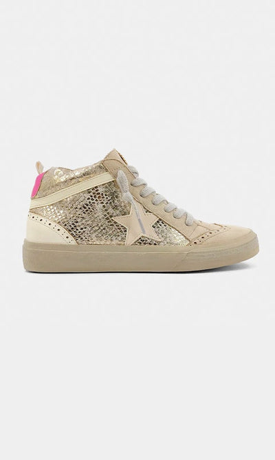 Paulina Sneakers - Gold Snake - Shoes