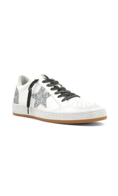 Paz Sneakers - Silver Sparkle - Shoes