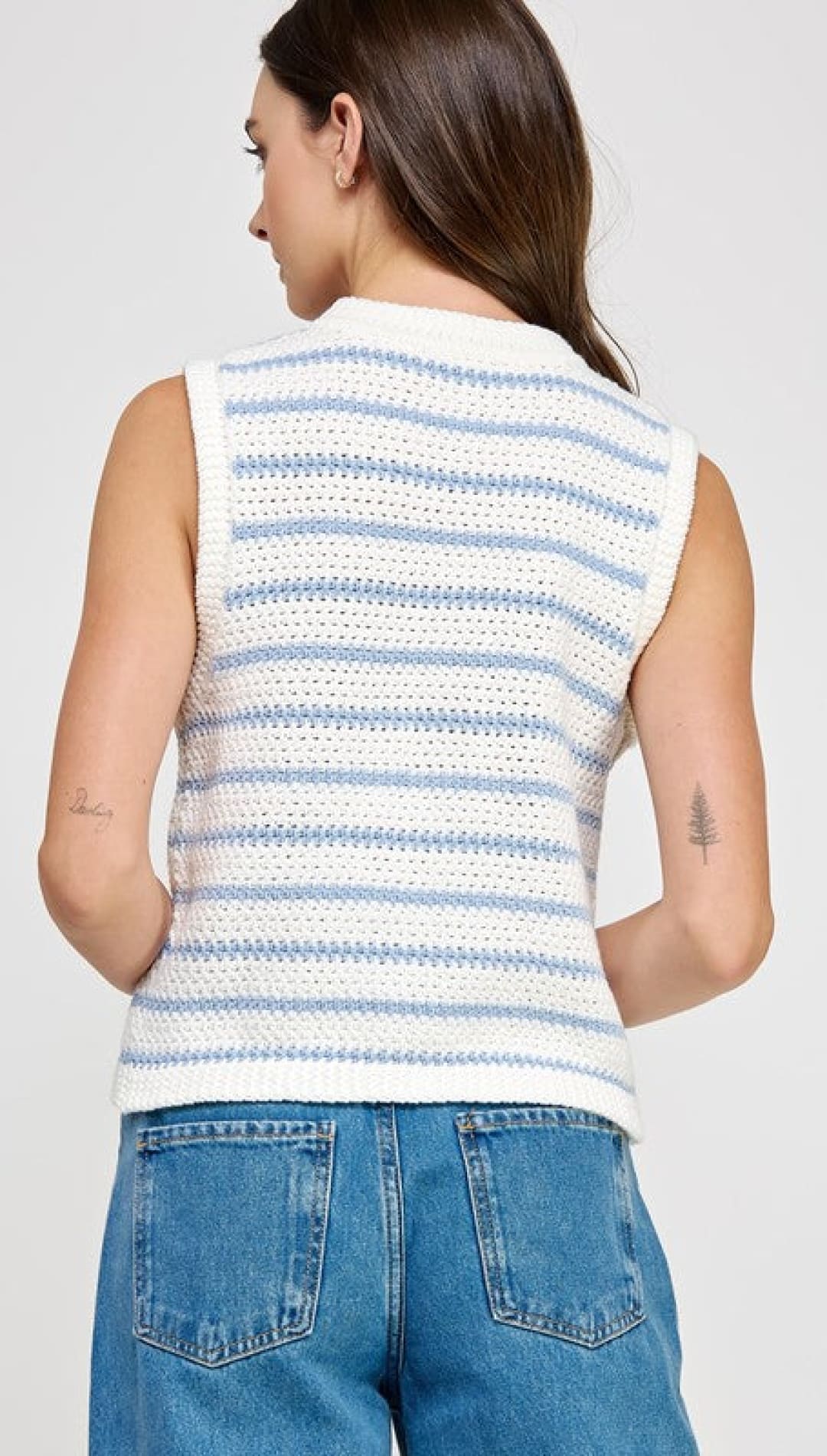 Piper Stripe Vest - 140 Sweaters