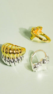 Prairie 18K Gold Non Tarnish Statement Heart Ring - 260 Jewelry