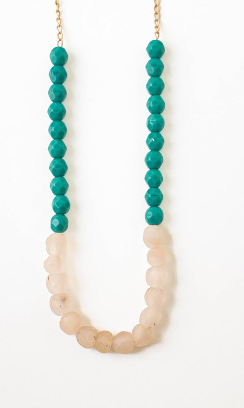 Recycled African Glass And Mixed Bead Necklace - 260 Jewelry