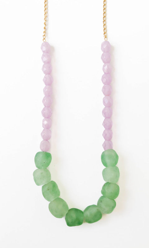 Recycled African Glass And Mixed Bead Necklace - 260 Jewelry