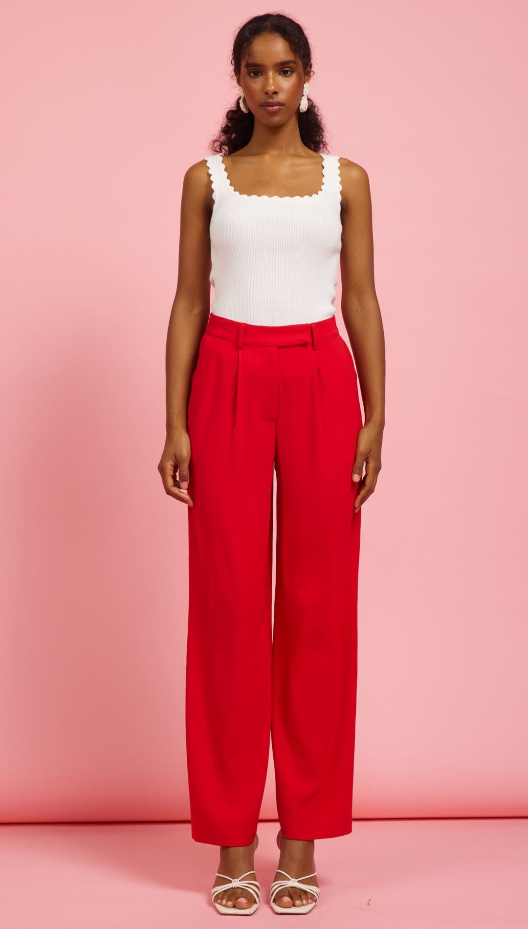 Red Straight Leg Pants - 220 Other Bottoms