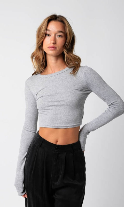Renee’ Cropped Knit Top - Multiple Colors - Shirts & Tops