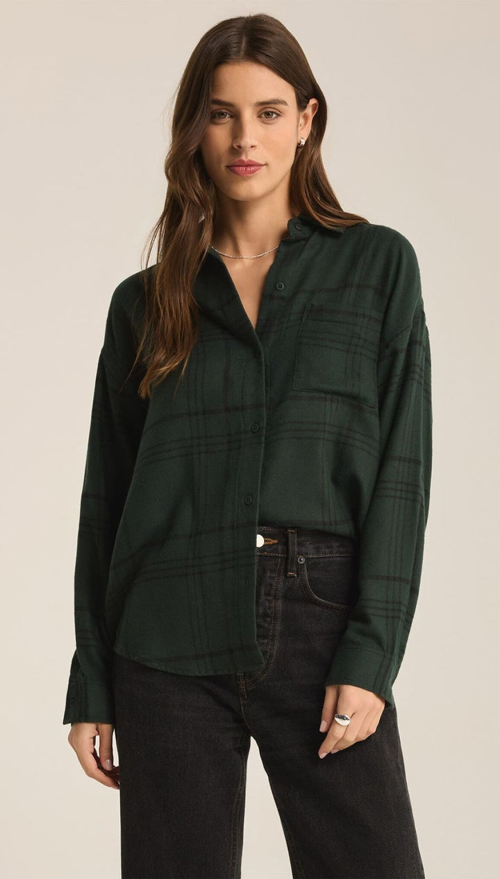 River Plaid Button Up - 110 Long Sleeve