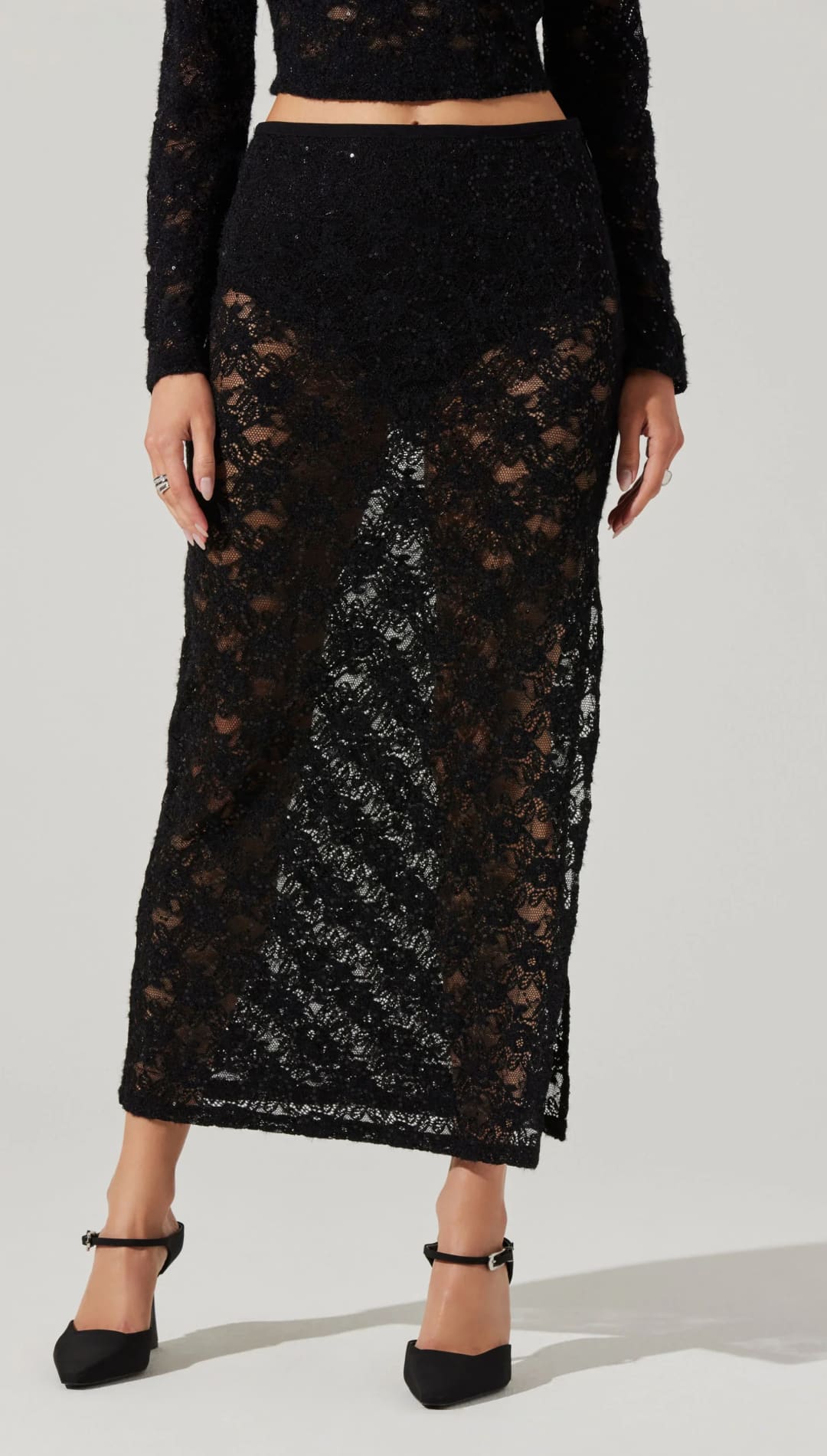 Roux Sequin Lace Skirt - 220 Other Bottoms