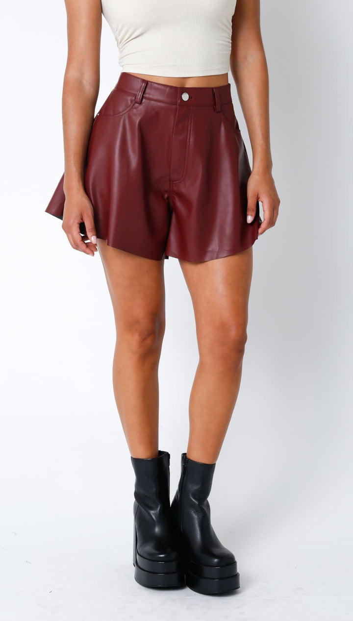 Scarlet Faux Leather Shorts - 220 Other Bottoms