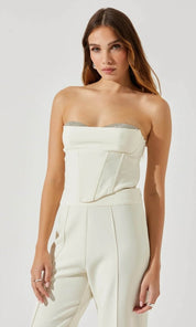 Shanna Rhinestone Corset Top - 120 Sleeveless