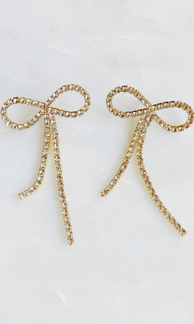 Shine Bow Earrings - Jewelry