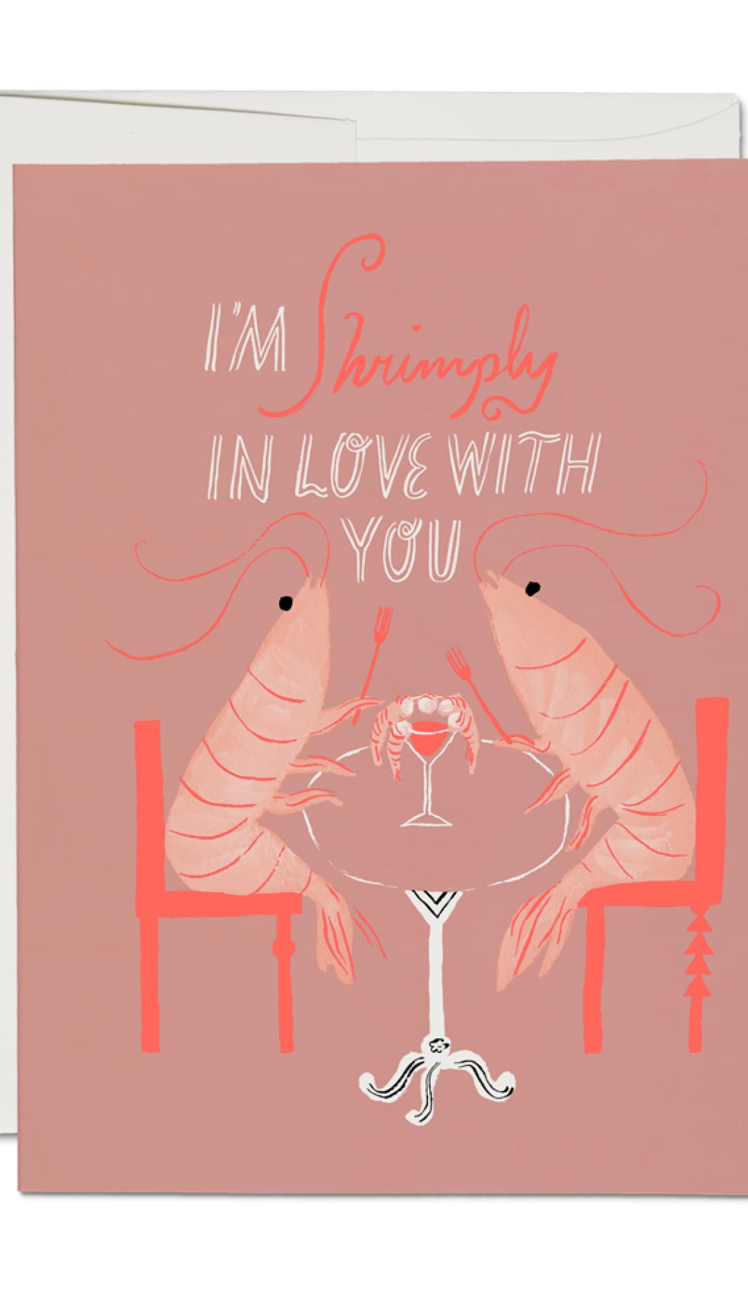 Shrimply love greeting card - 310 Home/Gift