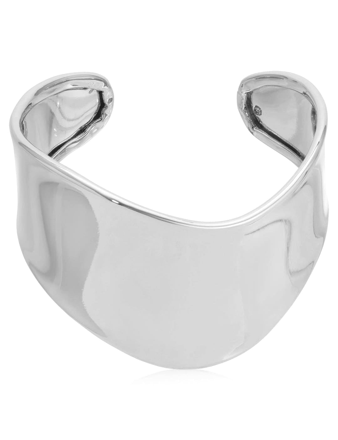 Silver cuff bracelet.