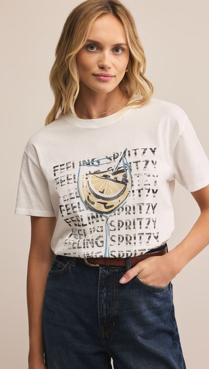Woman’s graphic tee.
