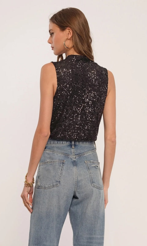 Stone Sequin Bodysuit - 120 Sleeveless