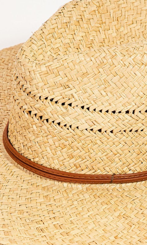 Straw Double Strap Hat - Hats