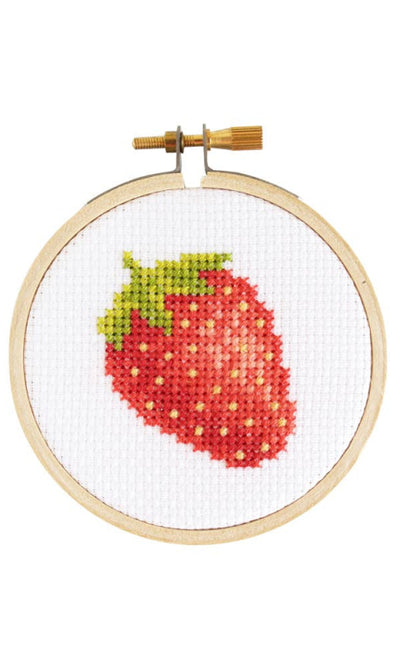 Strawberry DIY Mini Cross Stitch Kit - 310 Home/Gift