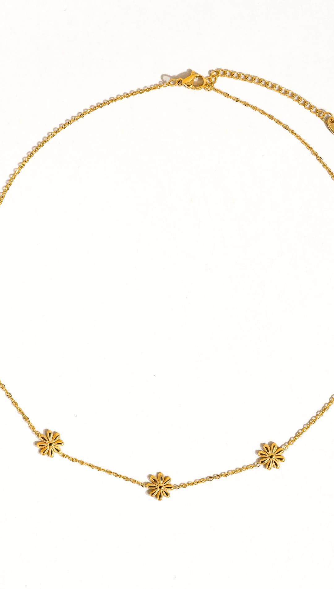 Sundown Daisy Chain Necklace 18K GP/SS - 260 Jewelry