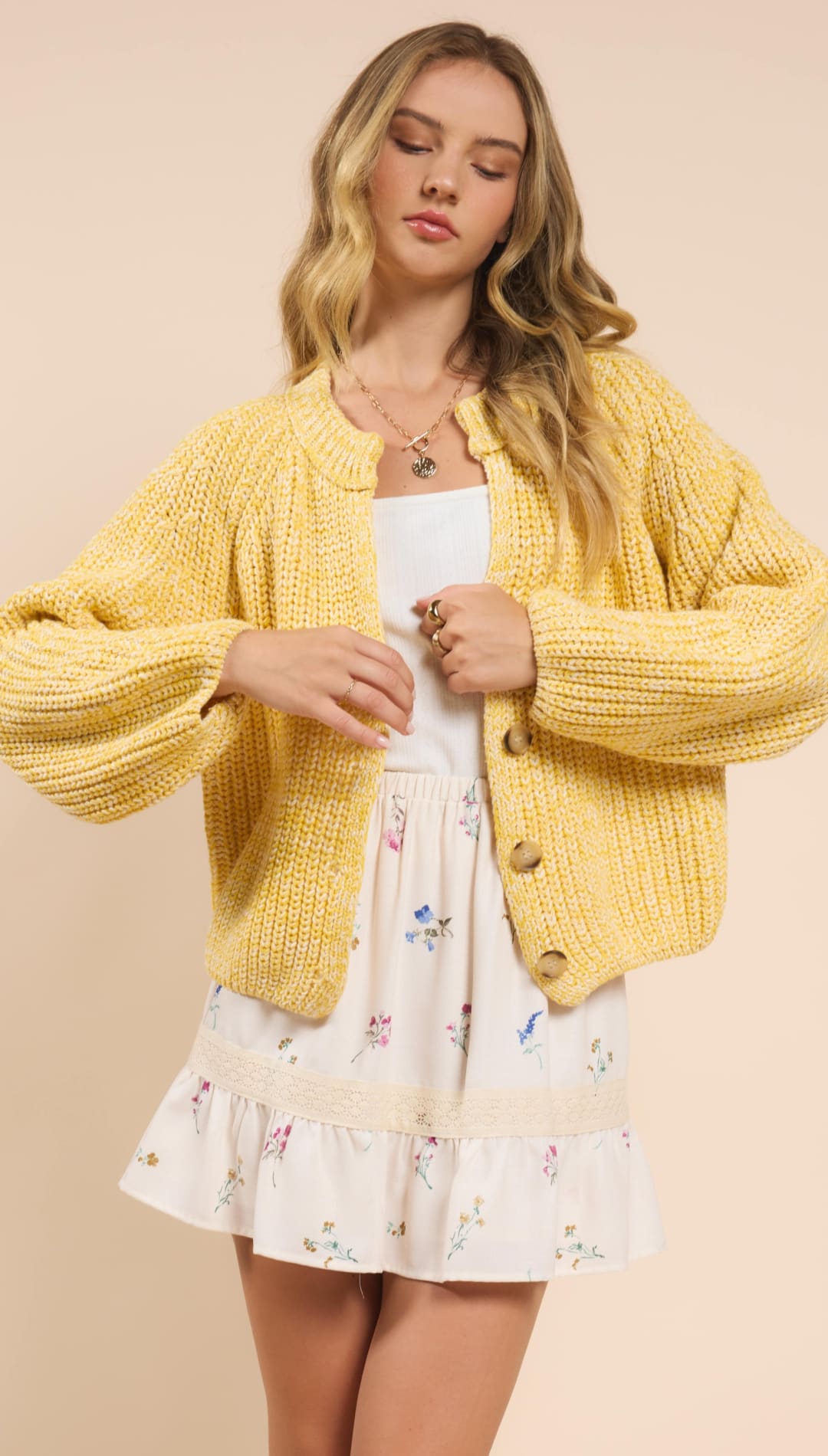 Sunroof Button Cardigan - 140 Sweaters