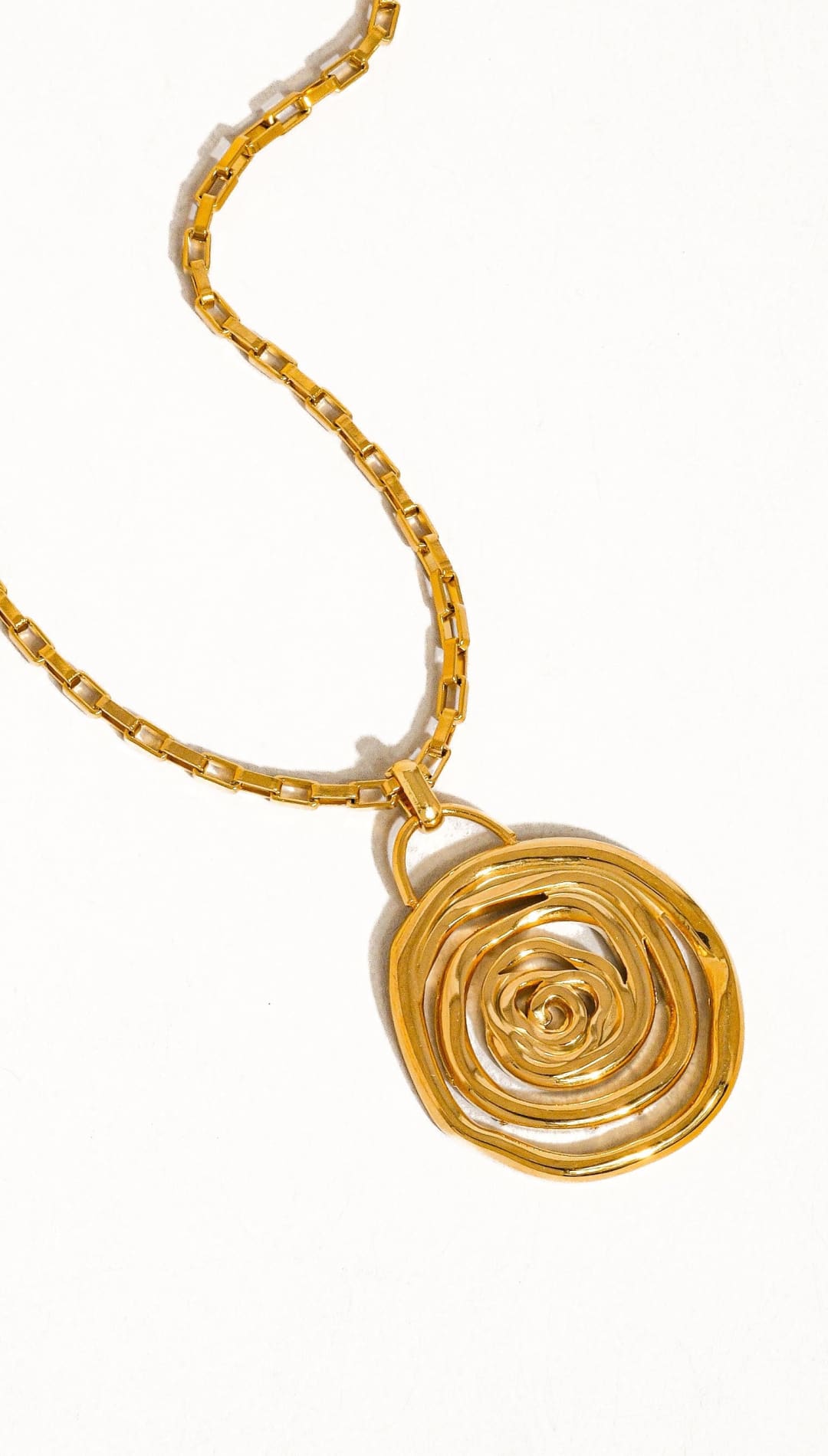 Teekee Spiral Necklace 18K GP/SS - 260 Jewelry