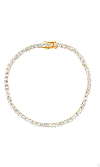 Tennis Bracelet - 6.5 / Gold - Jewelry