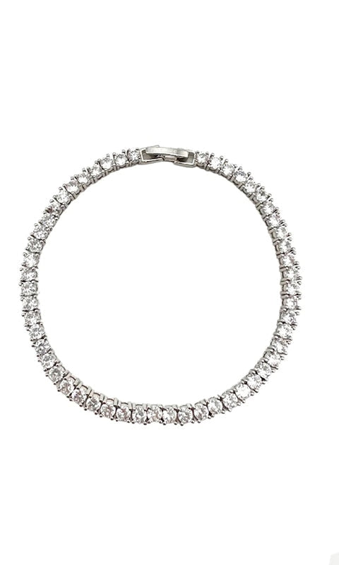 Tennis Bracelet - 6.5 / Silver - Jewelry