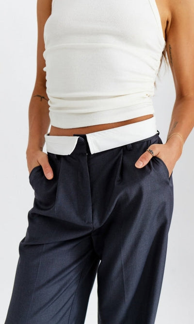 The Aurea Fold Over Trousers - Bottom