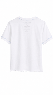 White t-shirt shirt on a white background