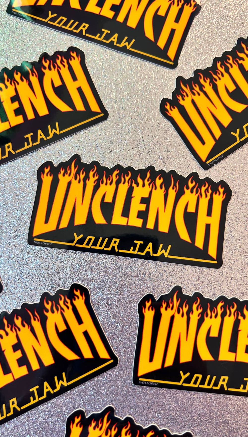 Unclench Your Jaw Sticker - 310 Home/Gift