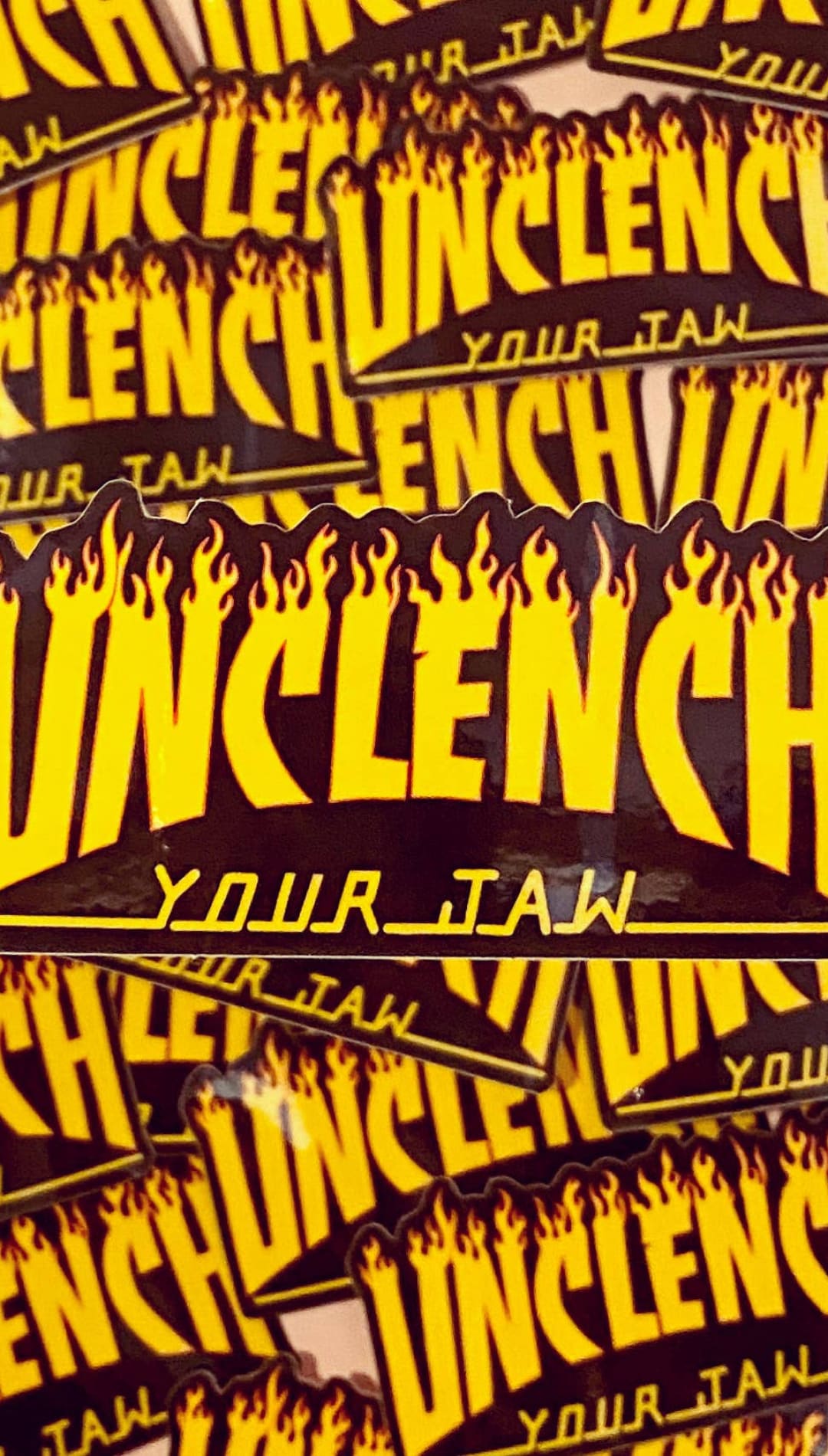 Unclench Your Jaw Sticker - 310 Home/Gift