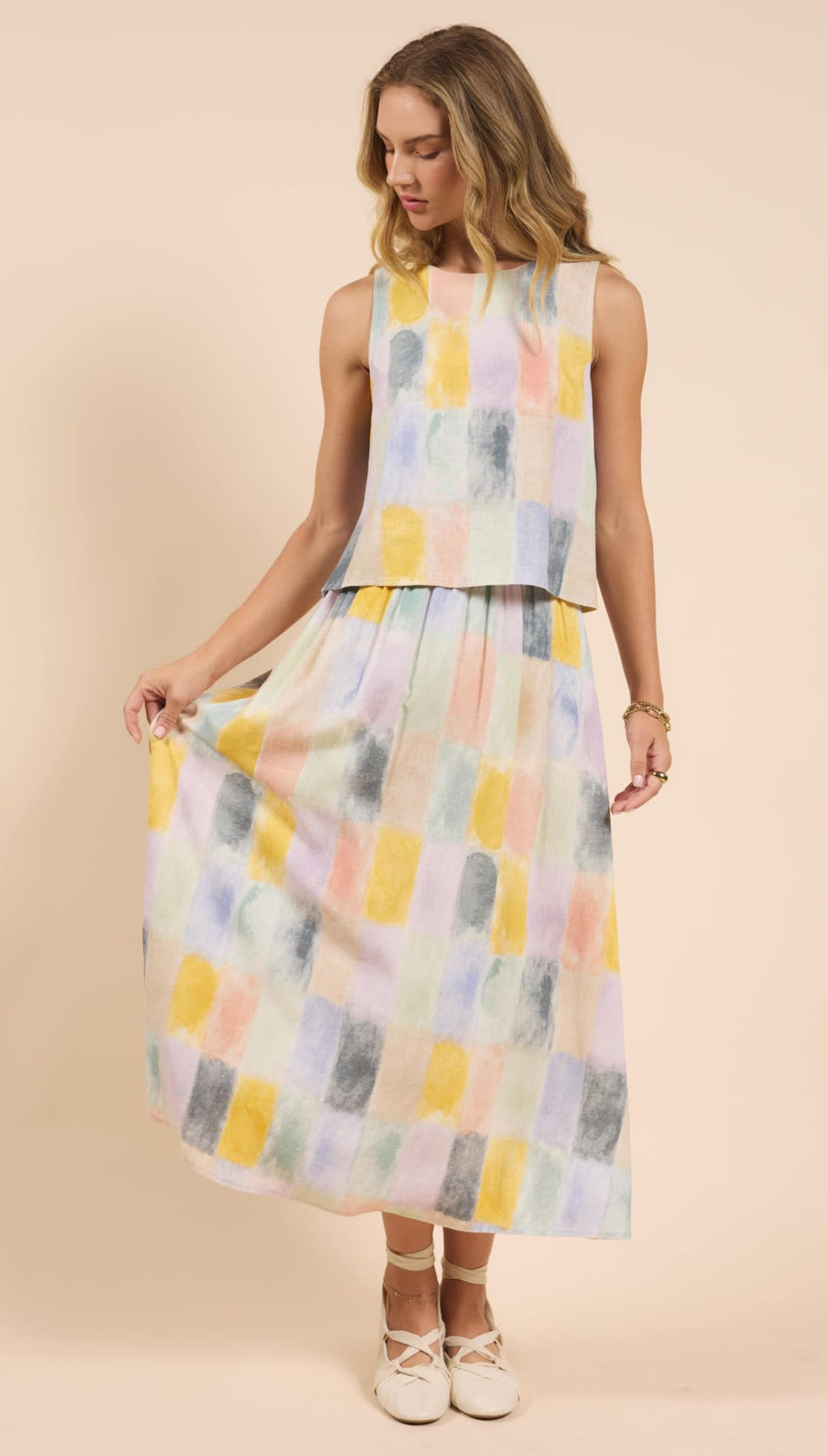 Watercolor Sleeveless Tank - 120 Sleeveless