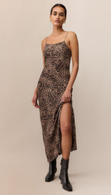 Cielo Leopard Midi Dress