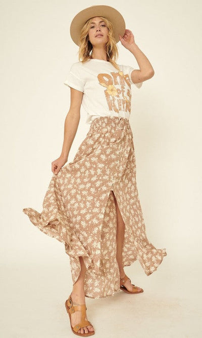 Floral Maxi Skirt - Long Skirts