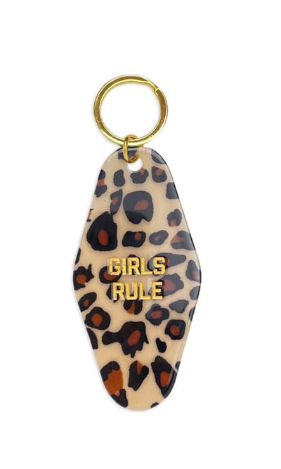 Girls Rule Leopard Keytag - GIFT