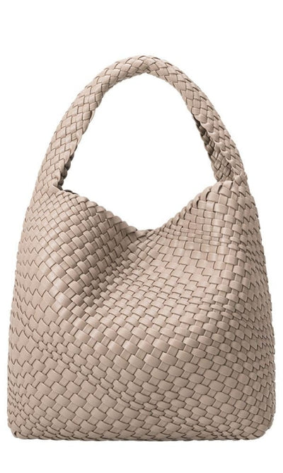Johanna Recycled Vegan Shoulder Bag - Taupe - Handbags