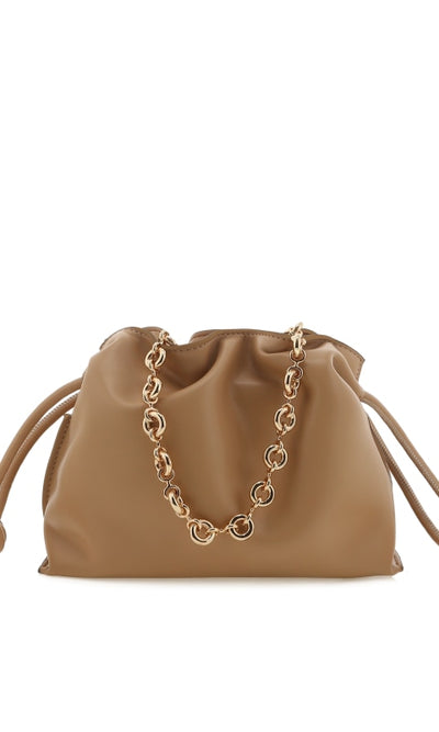 Lottie Shoulder Bag - Tan - Handbags