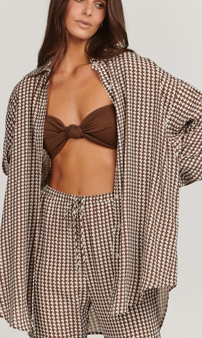 Maple Shirt - Houndstooth - Shirts & Tops